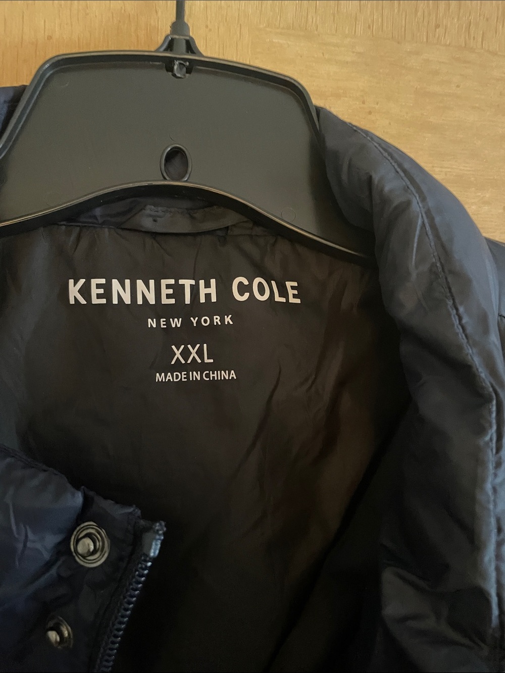 Kenneth Cole Navy Quilted Packable Puffer Jacket XXL - Picture 2 of 6